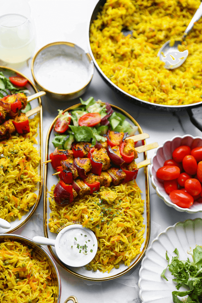 Rijst met vermicelli en kip eindresultaat Kookmutsjes