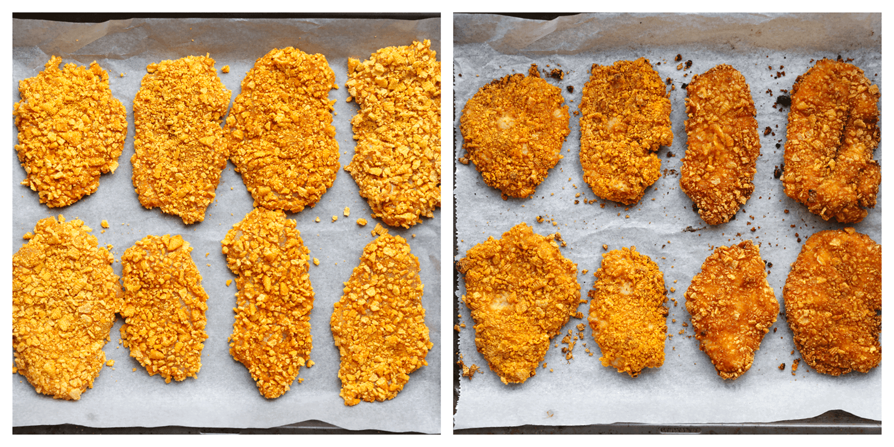 Kipburgers bakken in de oven