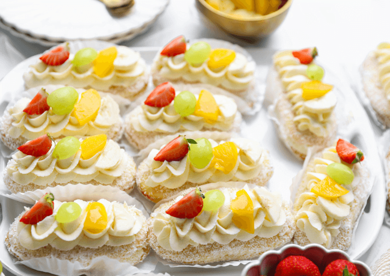 Kokosgebakjes met room