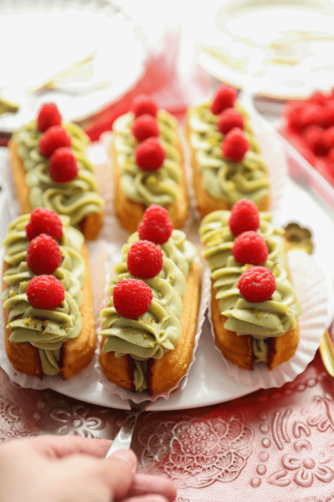 Pistache gebakjes (no bake) eindresultaat Kookmutsjes