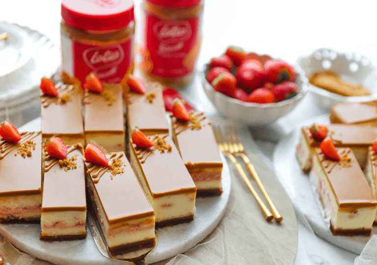 Speculoos-aardbeien Cheesecake