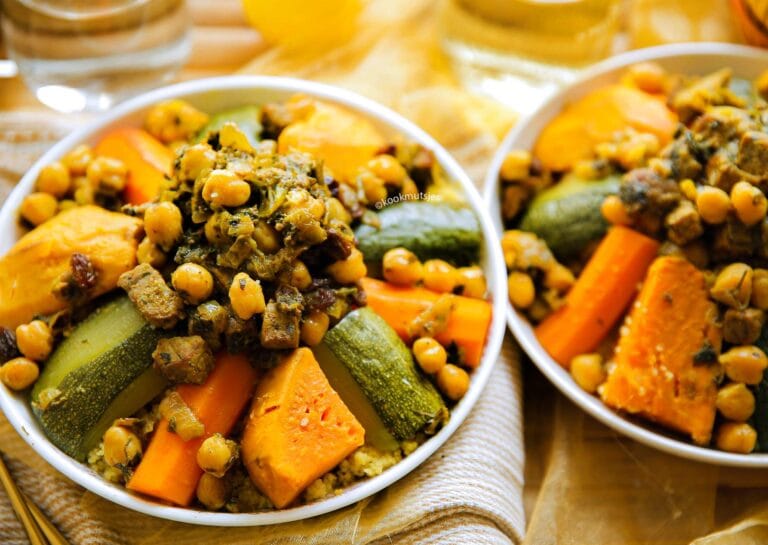 Quick Couscous with Vegetables and Meat