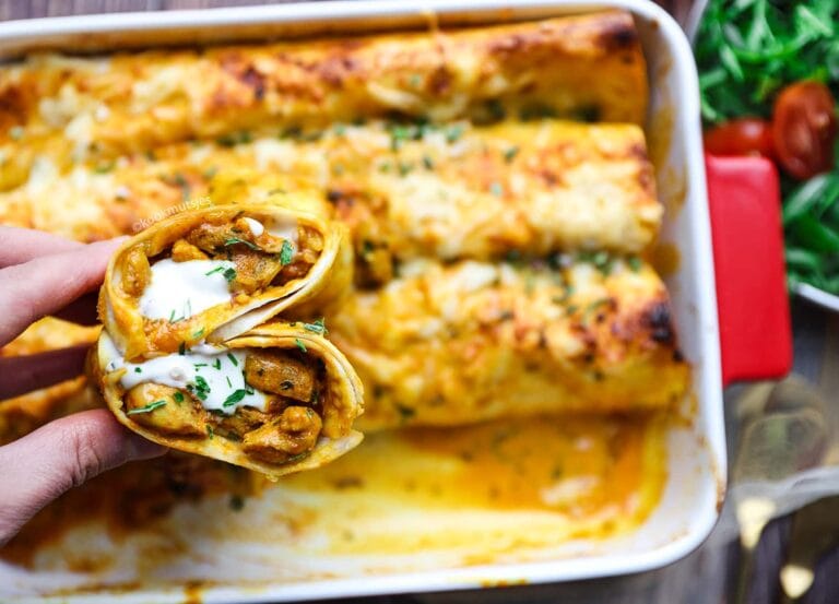 Enchiladas met Kip-Curry