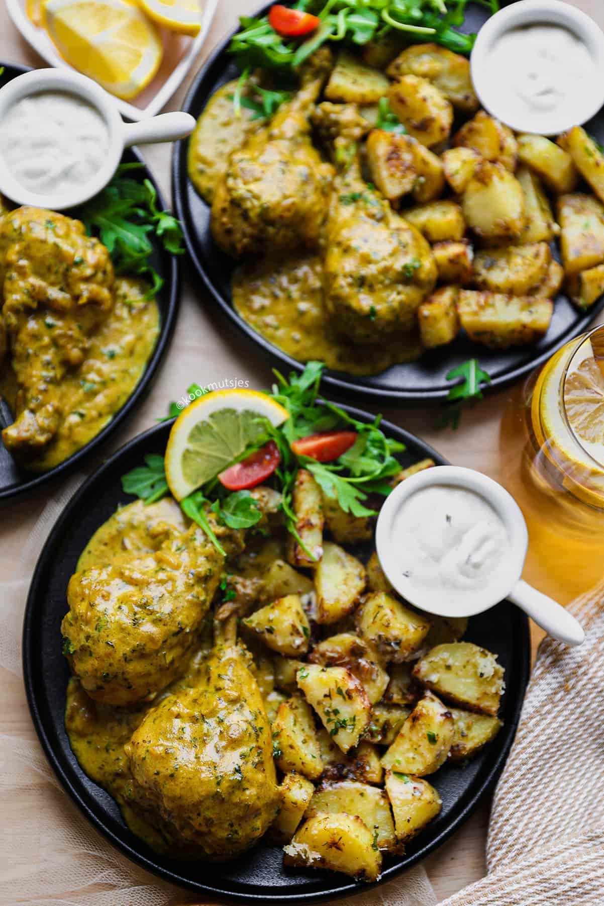 Kip in mosterdsaus eindresultaat Kookmutsjes copyright