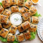 Bladerdeeghapjes met Spinazie en Fetakaas Kookmutsjes