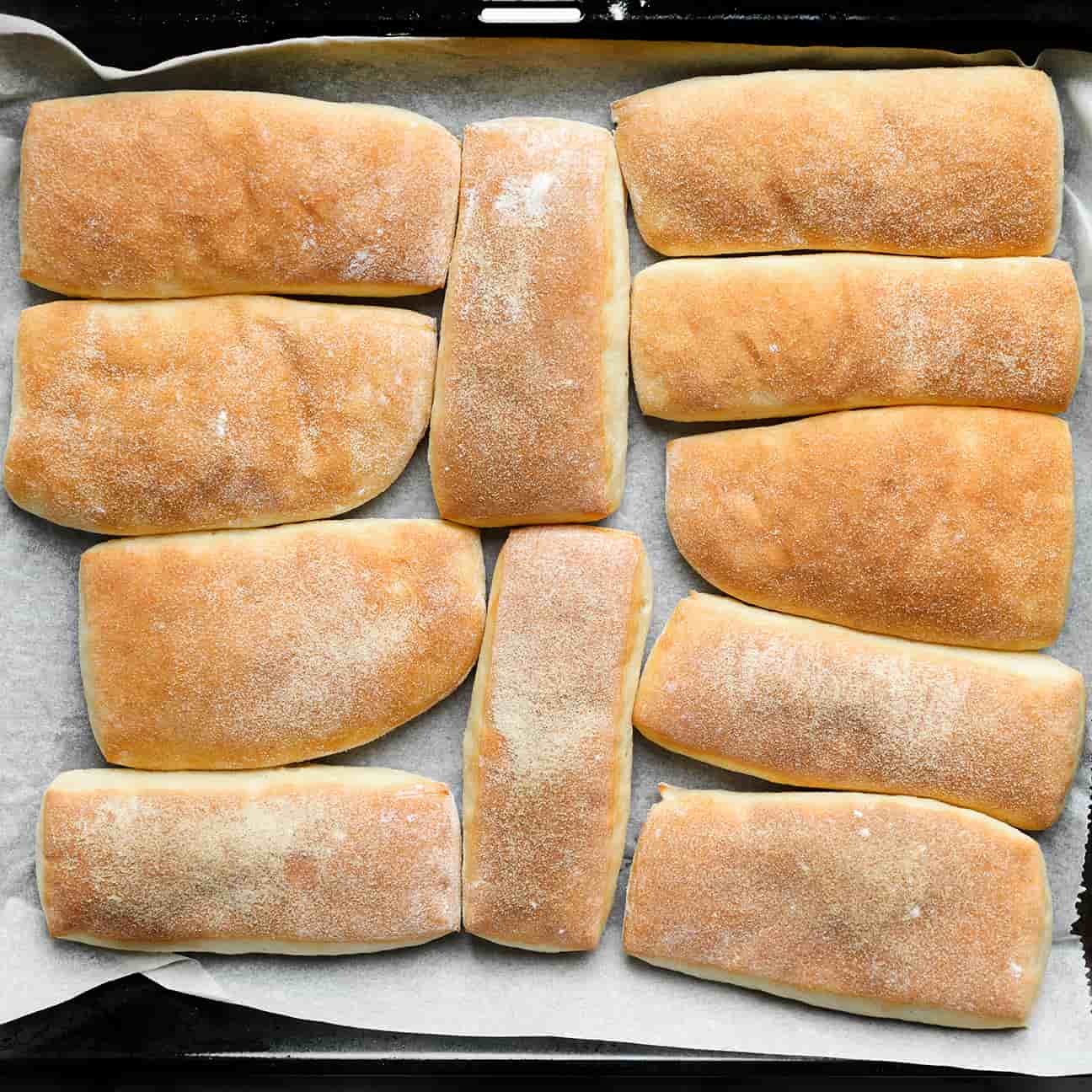 Broodjes bakken in de oven