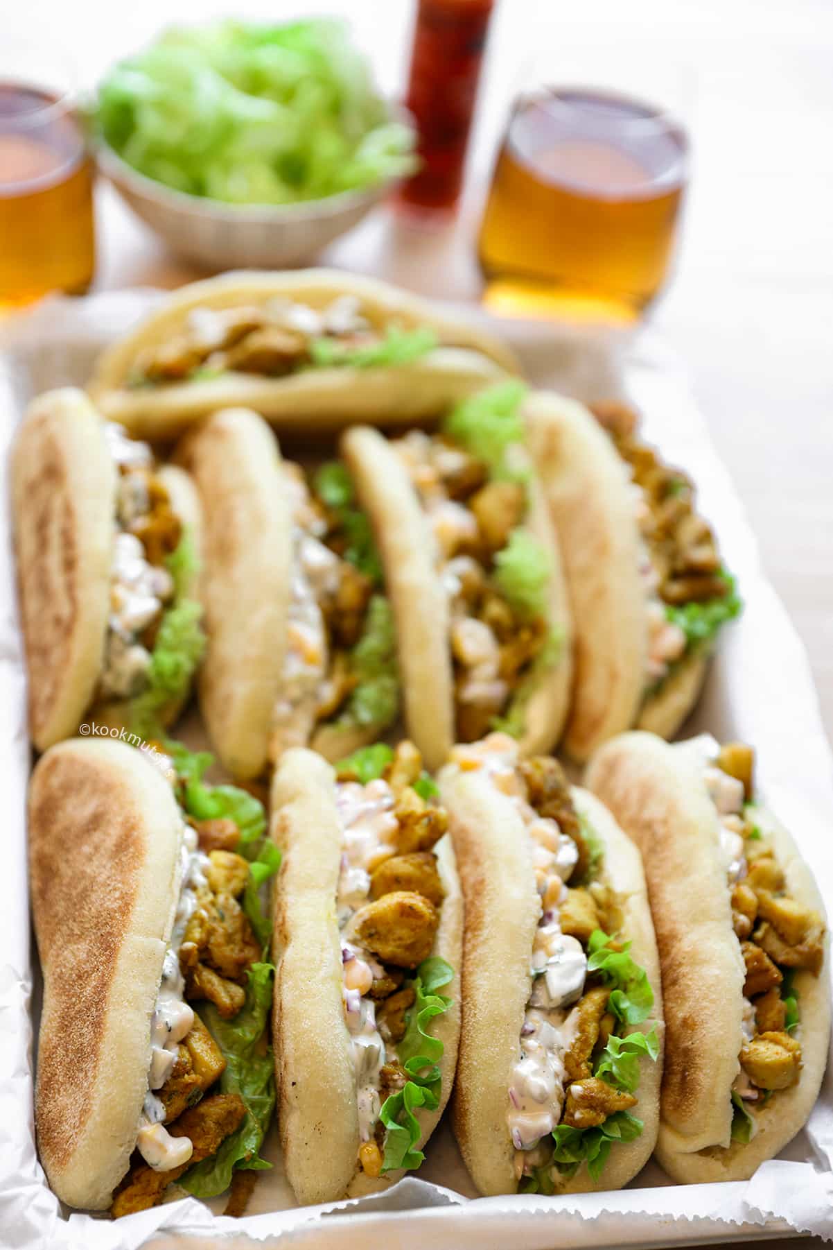 Broodjes met Kipsalade eindresultaat Kookmutsjes