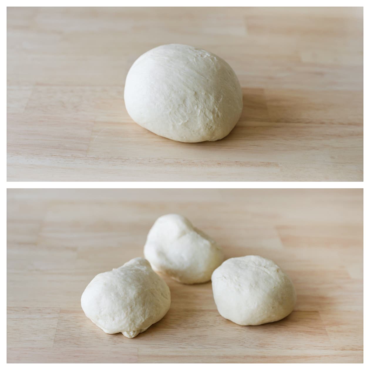 Deeg verdelen in 3 porties