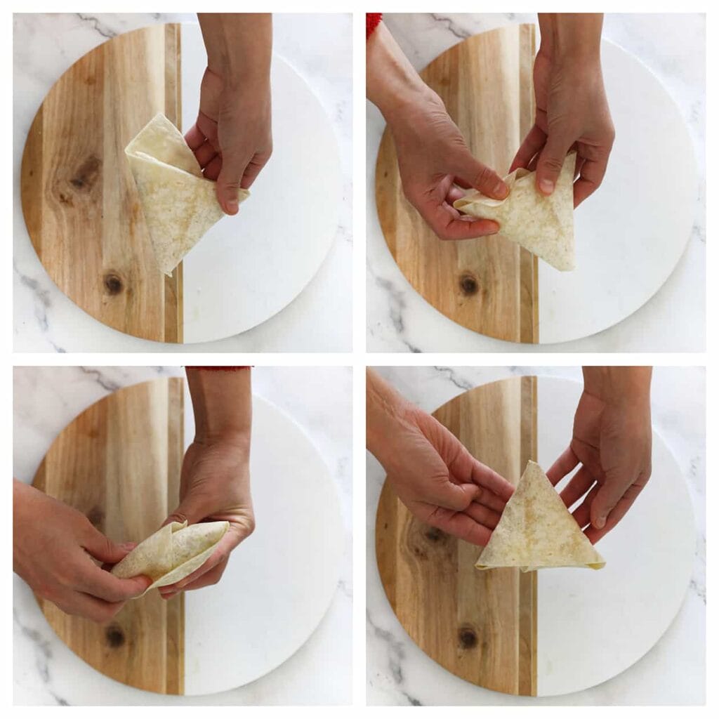 Het stukje dat uitsteekt van de wrap, stop je in een open gleufje om het goed dicht te maken (zie foto's ter illustratie).