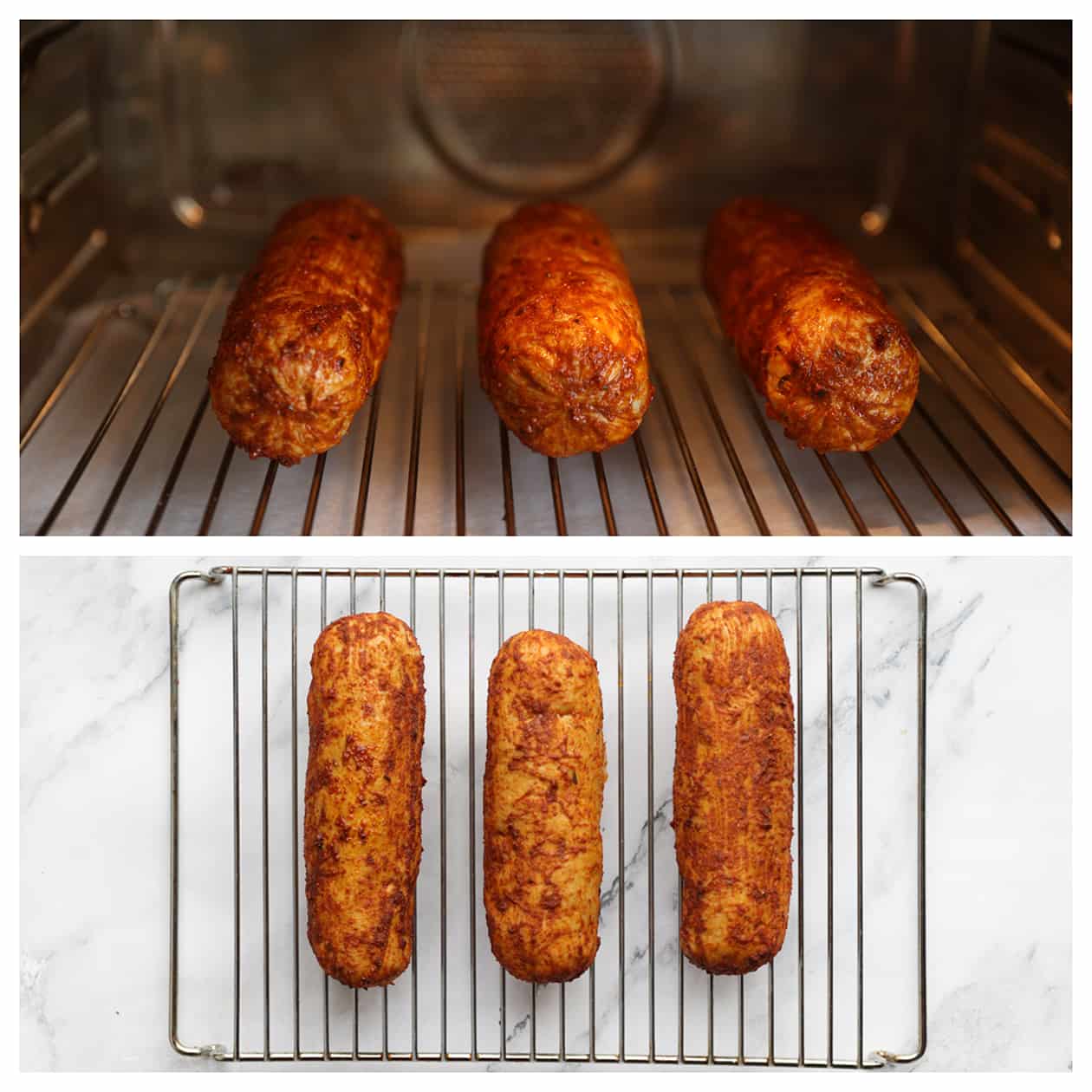 Grillworst grillen in de oven