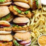 Kipburger met burgerbrood Kookmutsjes