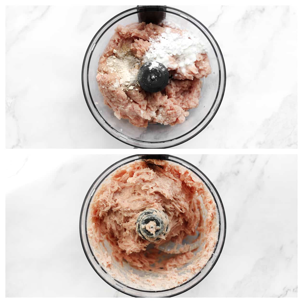 Kippendijen mixen in een hakmolen