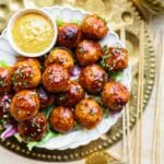 Sticky Kipgehaktballen met Kaasvulling Kookmutsjes