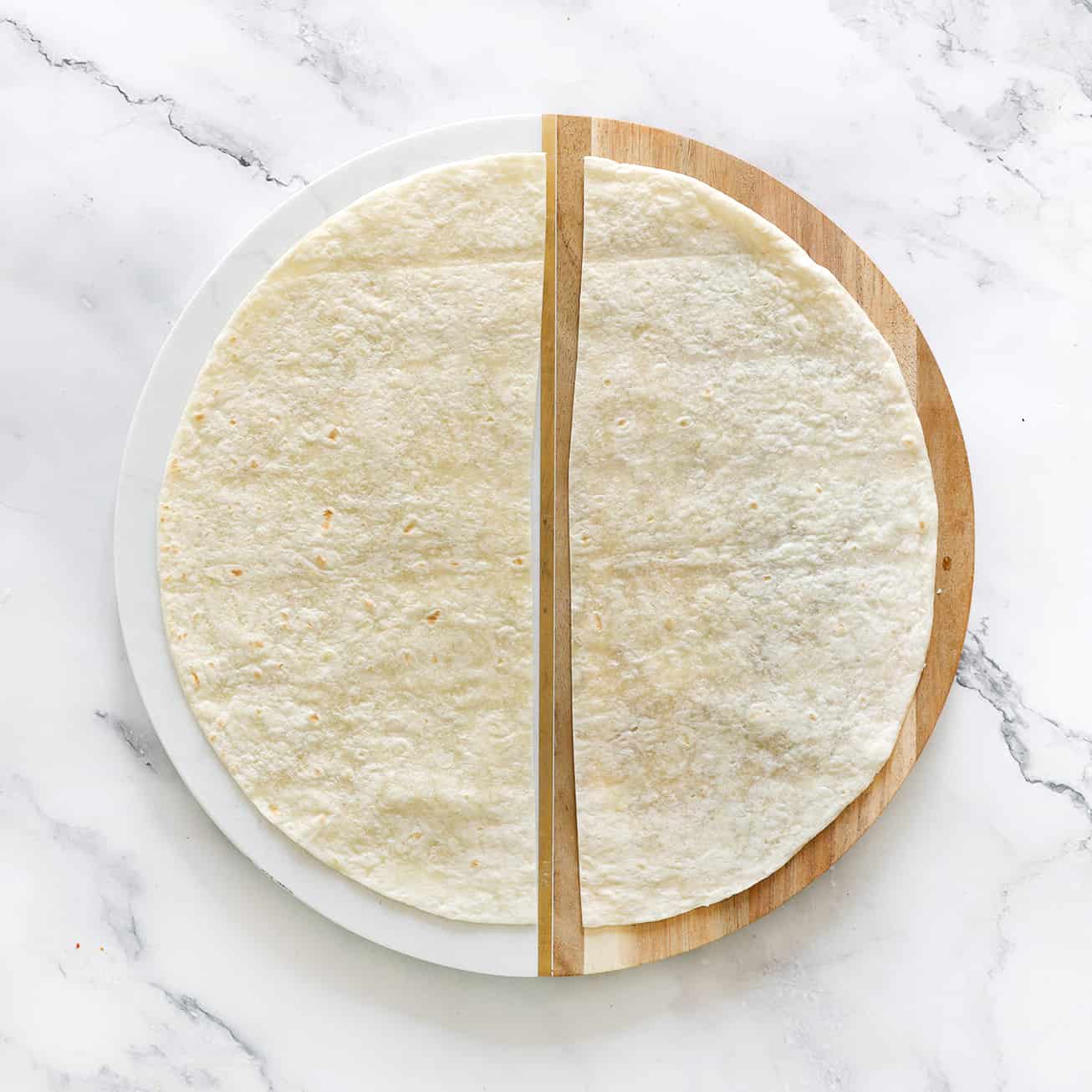 Wrap doormidden snijden