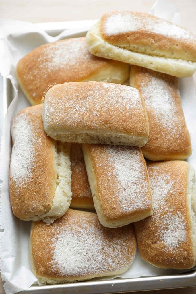 Zachte ciabatta eindresultaat Kookmutsjes