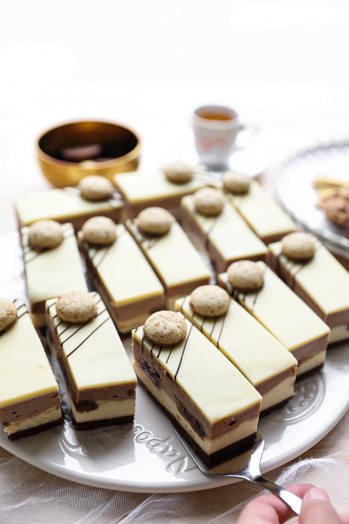 Chocolate chip cheesecake eindresultaat Kookmutsjes