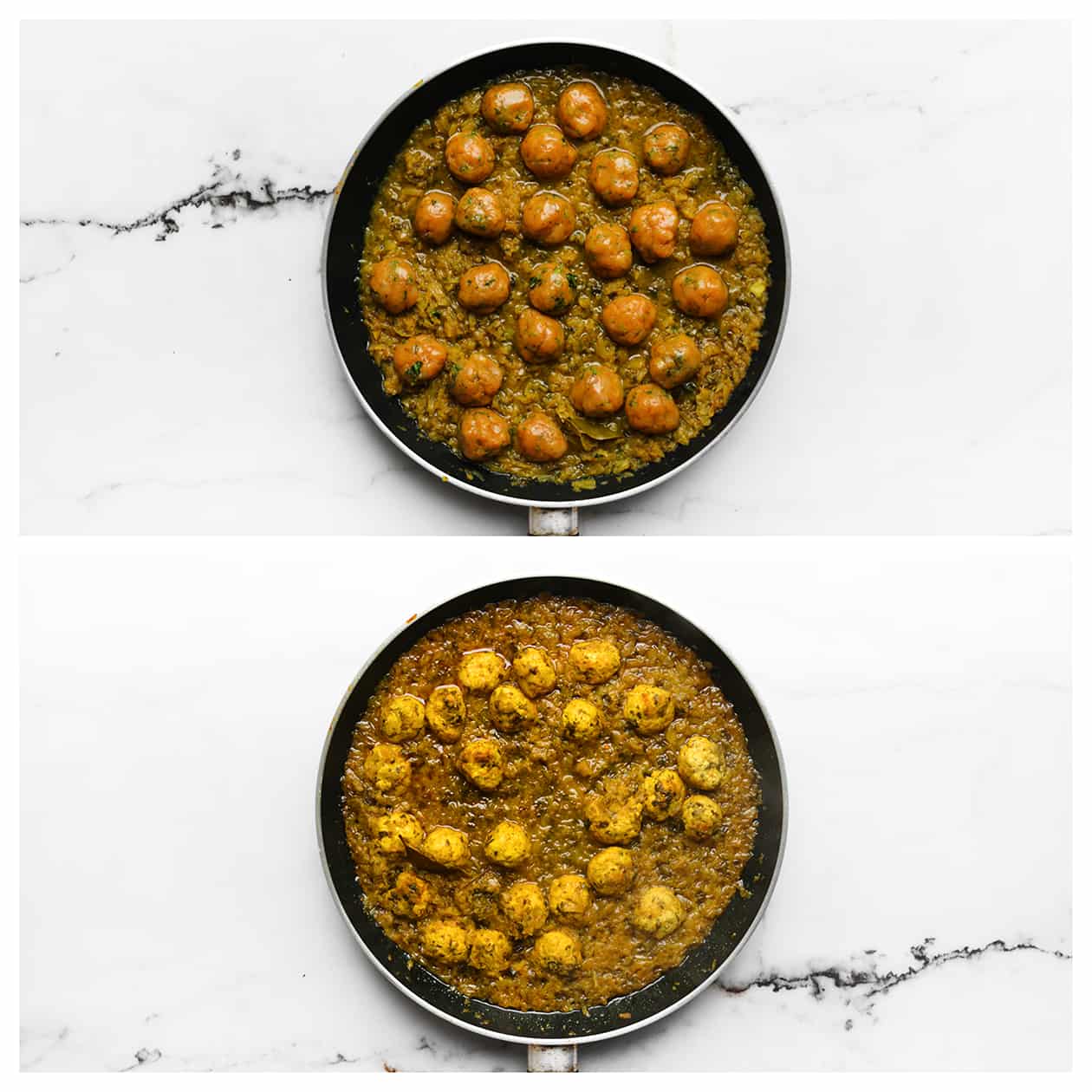 Gehaktballen meekoken met de uiensaus