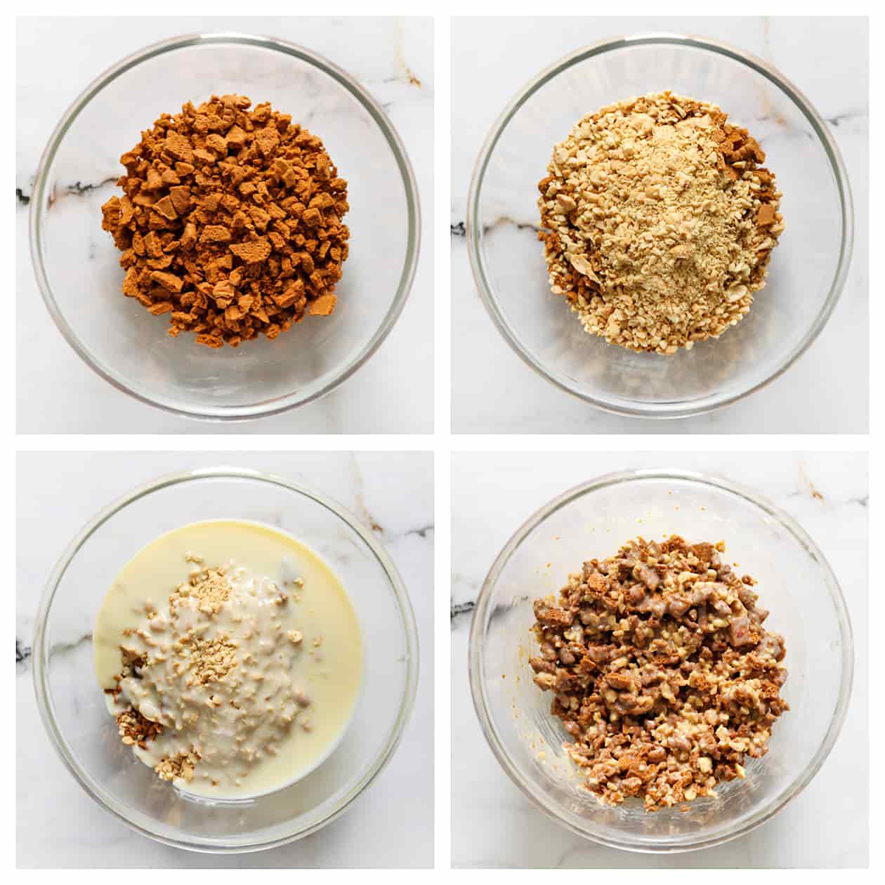 Koekjes mengen in een diepe kom