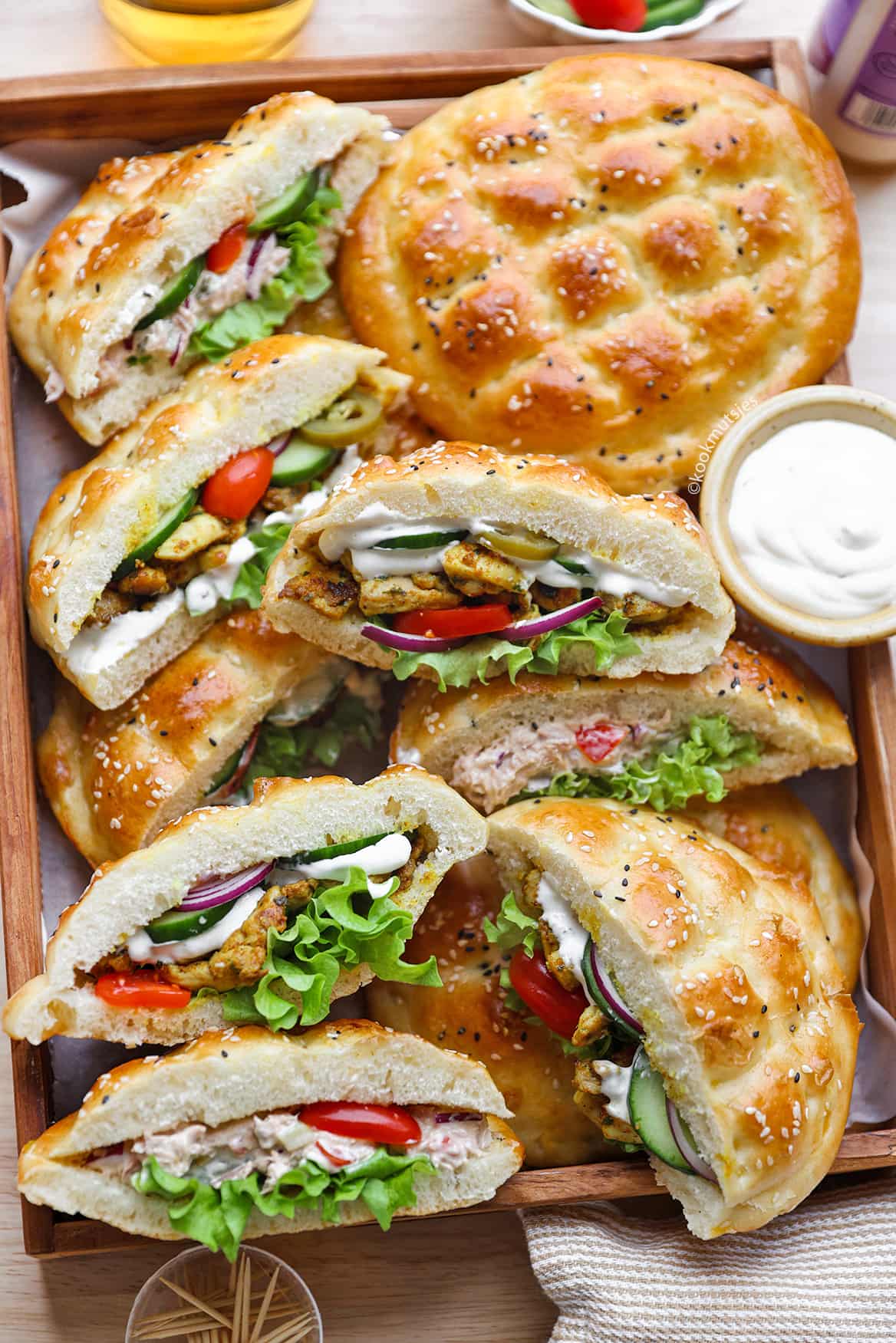 Turkse broodjes eindresultaat Kookmutsjes