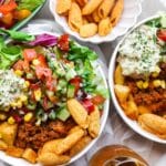 Aardappelblokjes met gehakt Kookmutsjes