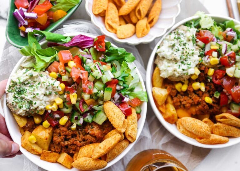 Aardappelblokjes met Gehakt