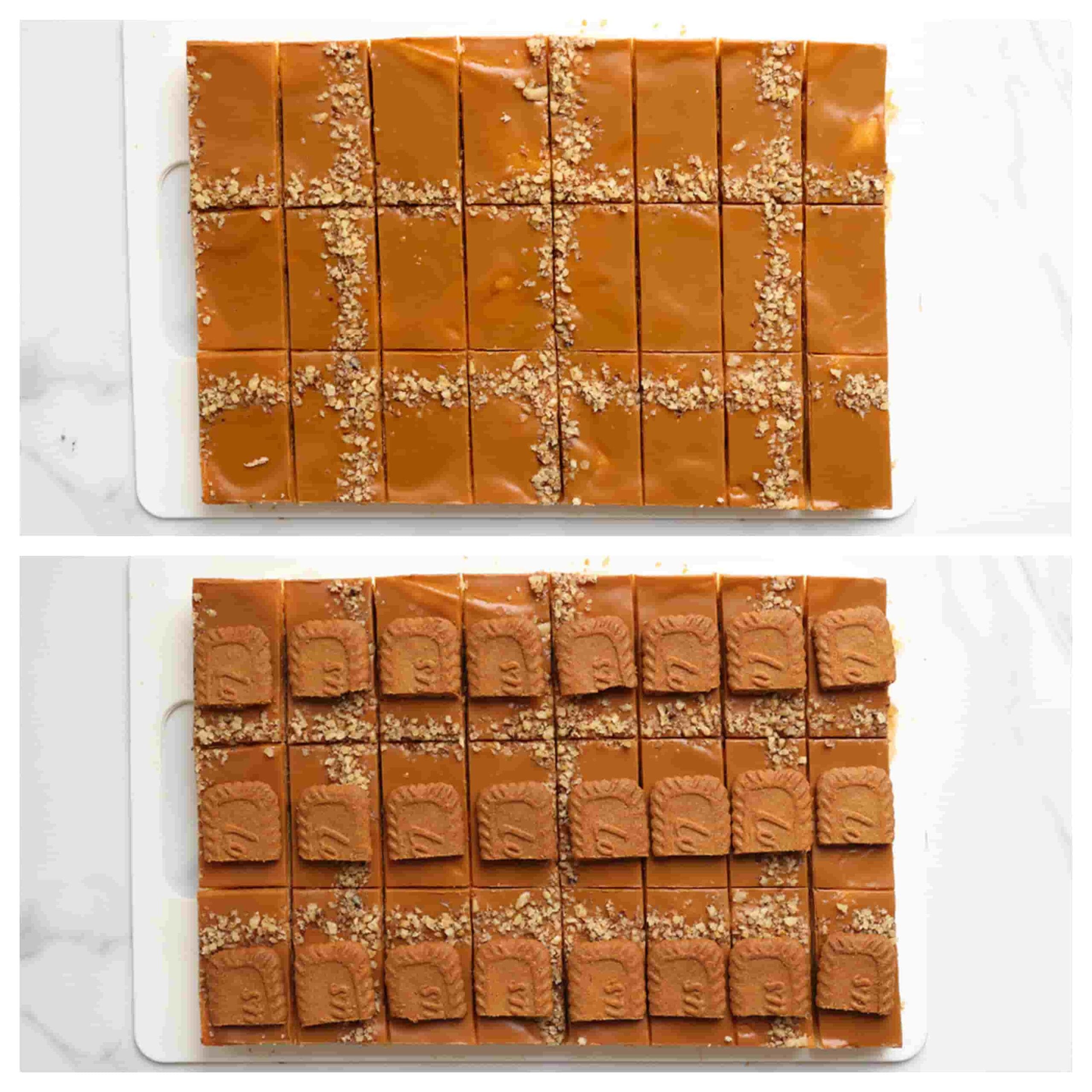 Cake aansnijden en garneren