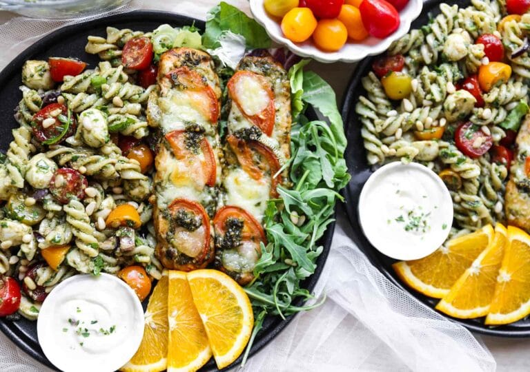 Chicken Pesto With Fusilli Salad