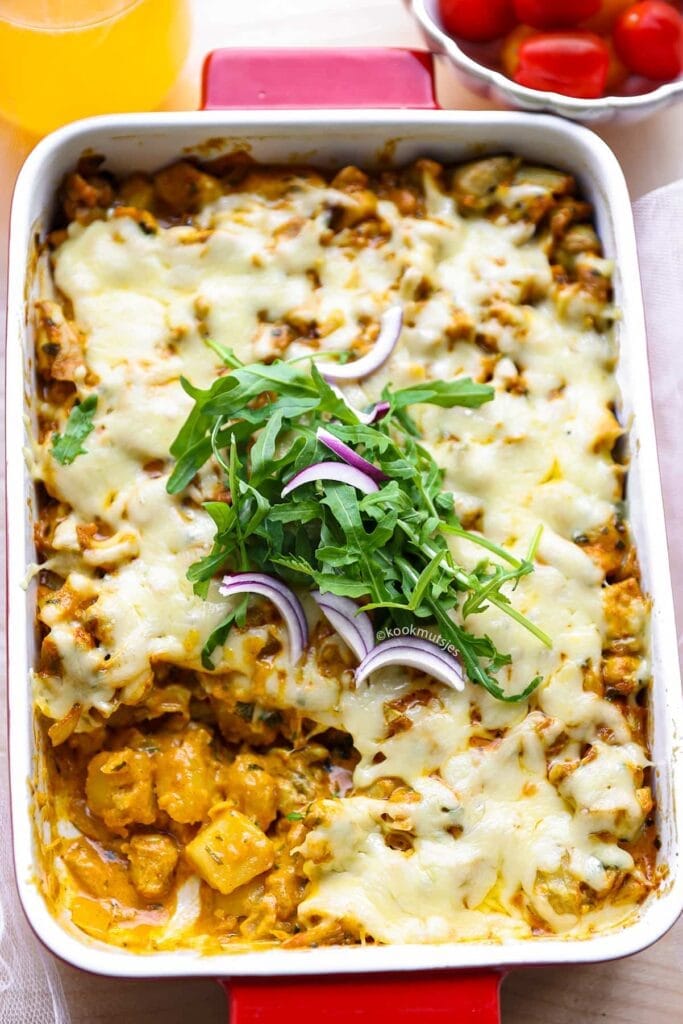 Kip aardappelschotel eindresultaat Kookmutsjes