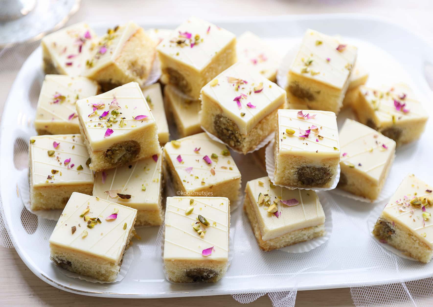 Smeuige pistachecake Kookmutsjes