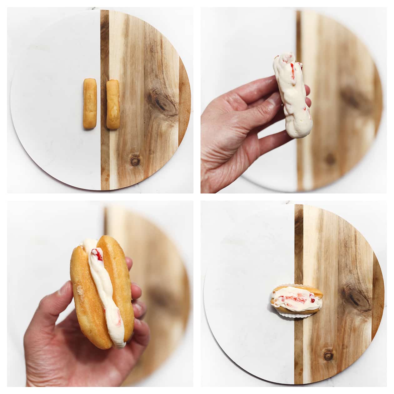 Cakeje vullen met room