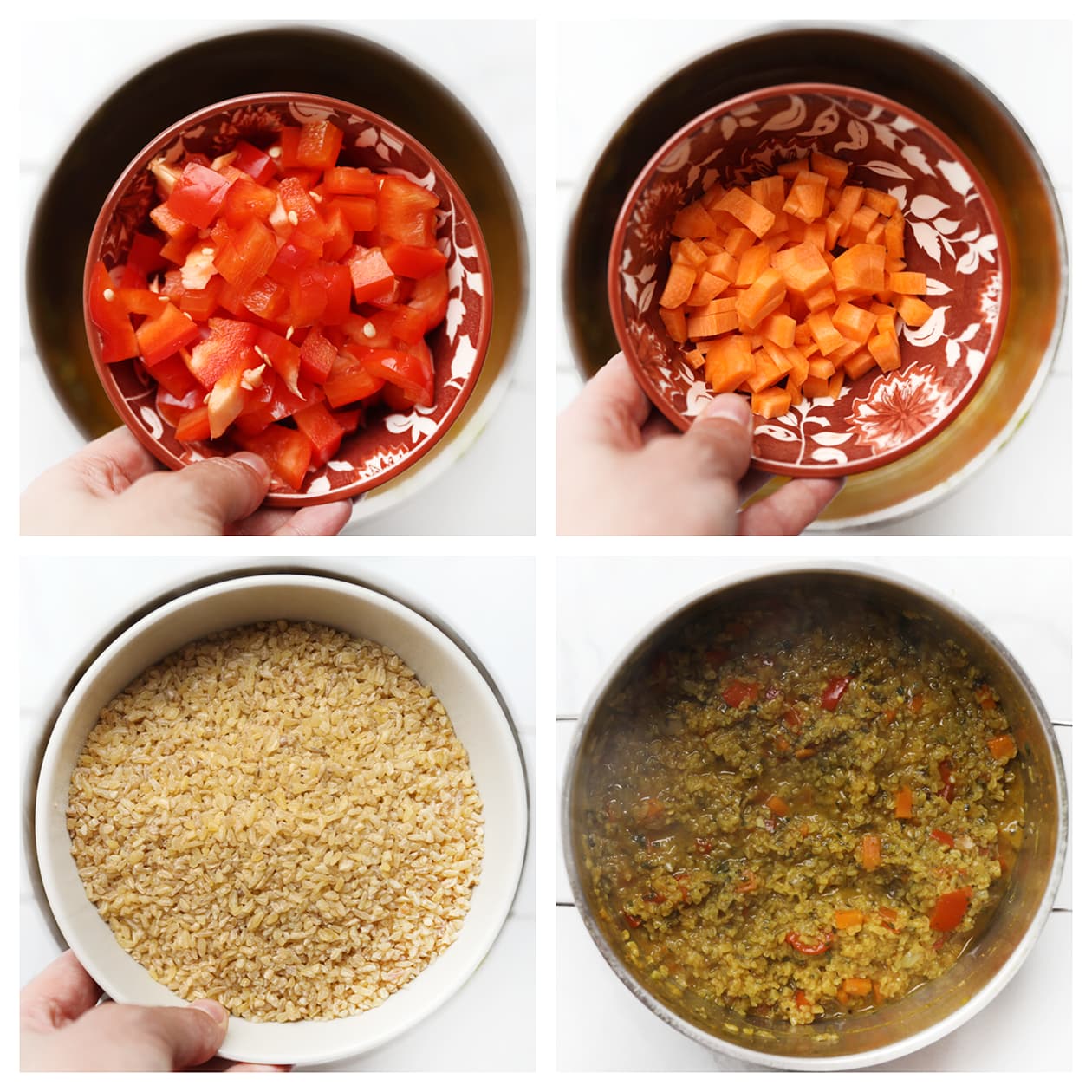 Groenten meekoken in de jus