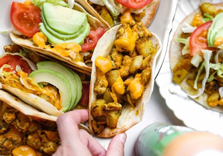 Crunchy Chicken-Potato Wraps
