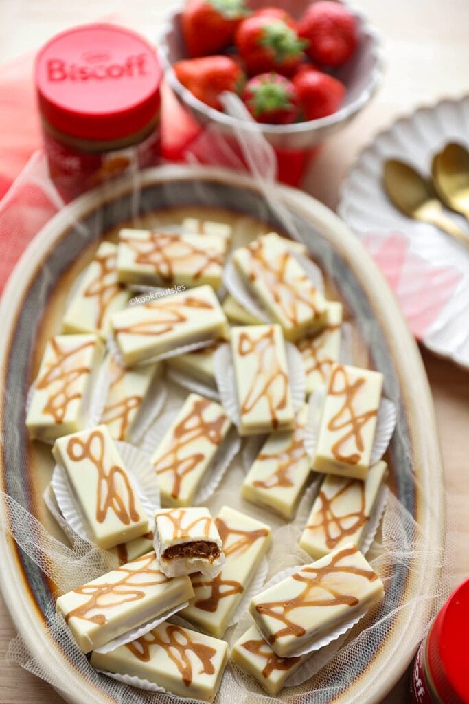Speculoos bonbons eindresultaat van Kookmutsjes