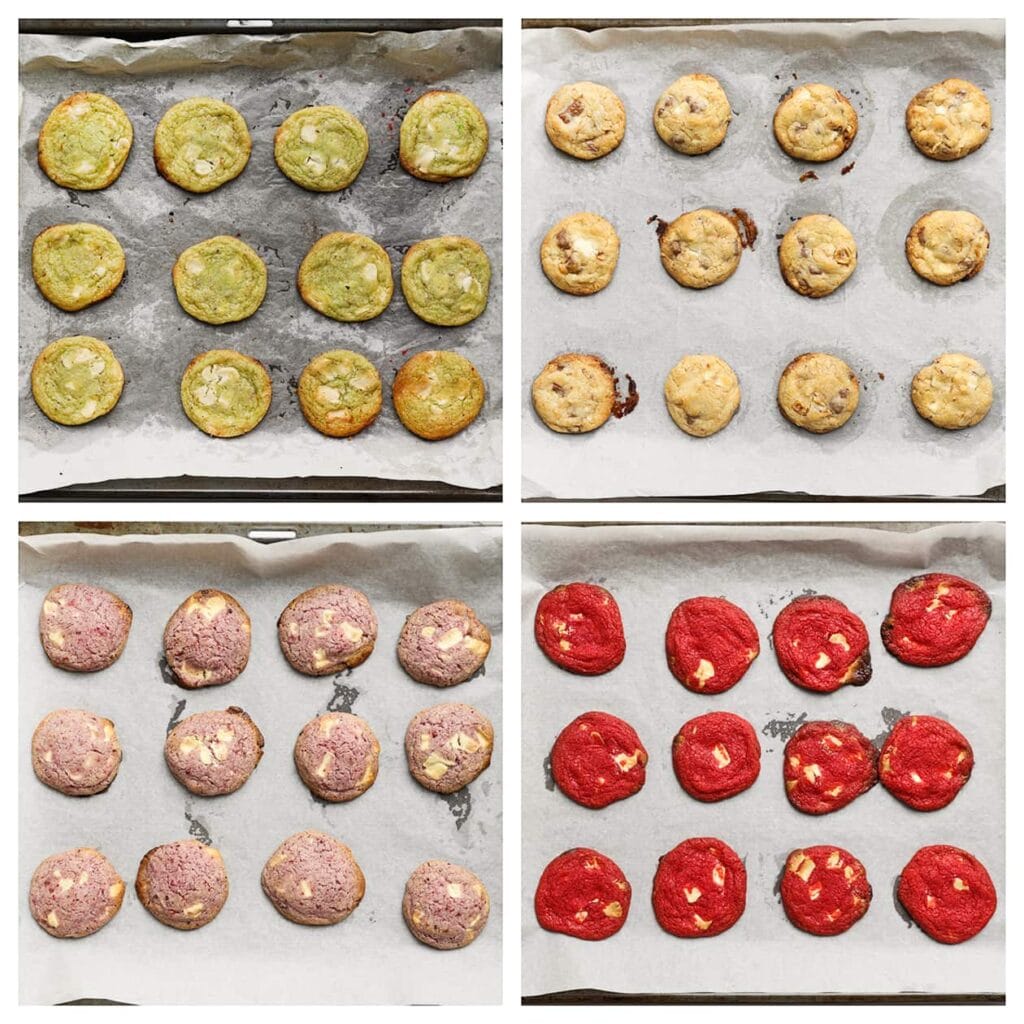 Zet de koekjes in een voorverwarmde oven op 175 °C. Bak 10-12 minuten, of totdat ze goudbruin zijn.