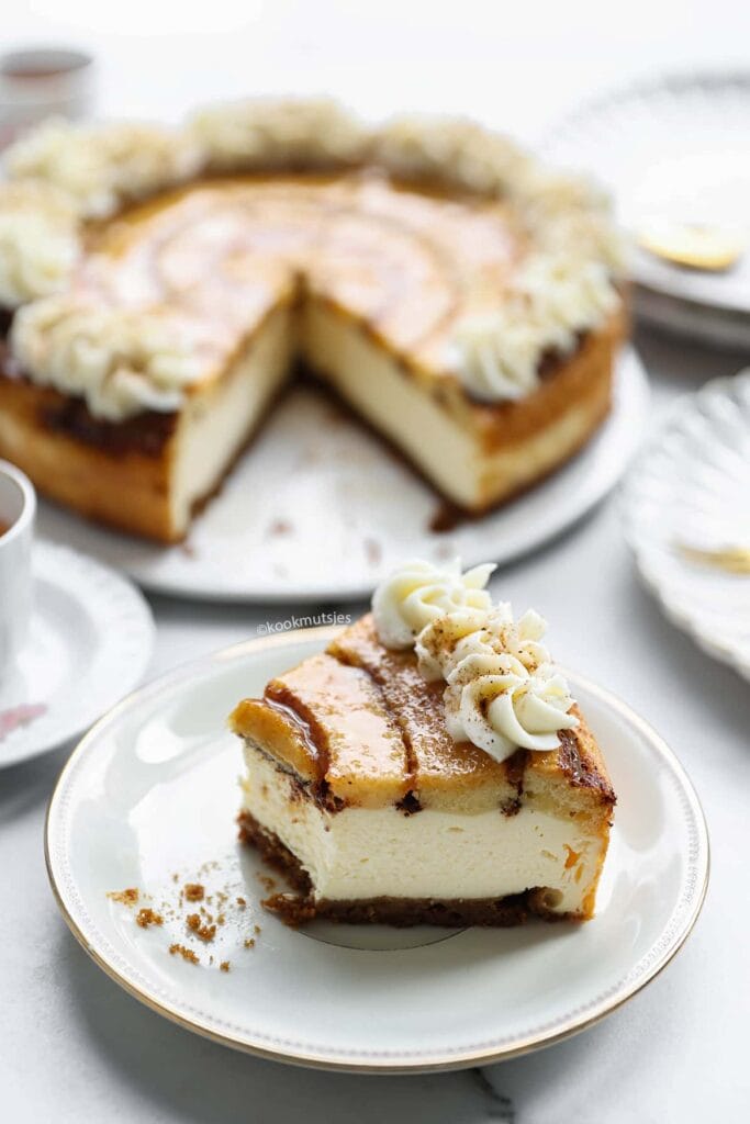 Cinnamon Cheesecake eindresultaat van Kookmutsjes