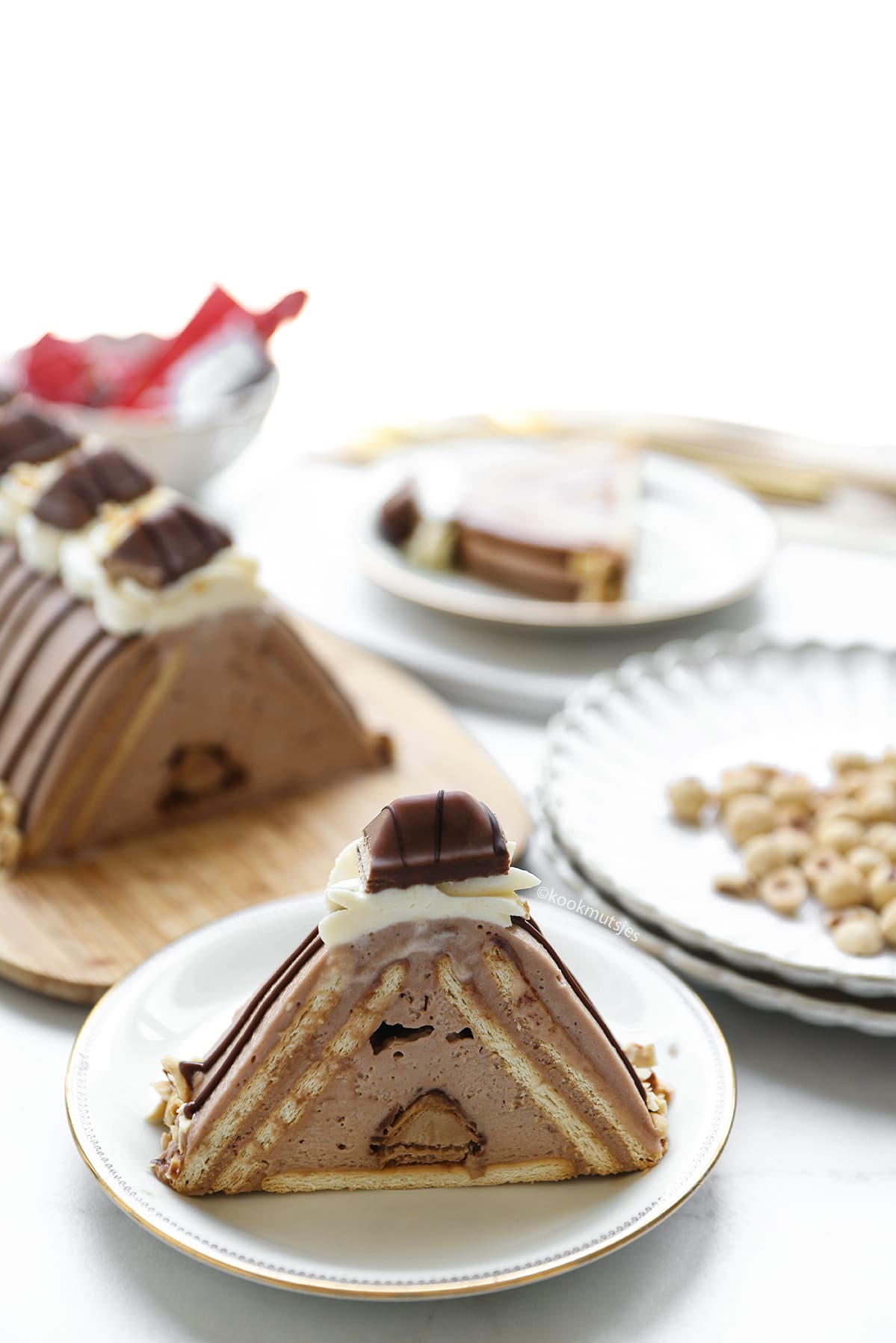 Hazelnoot Dessert (No Bake) eindresultaat Kookmutsjes