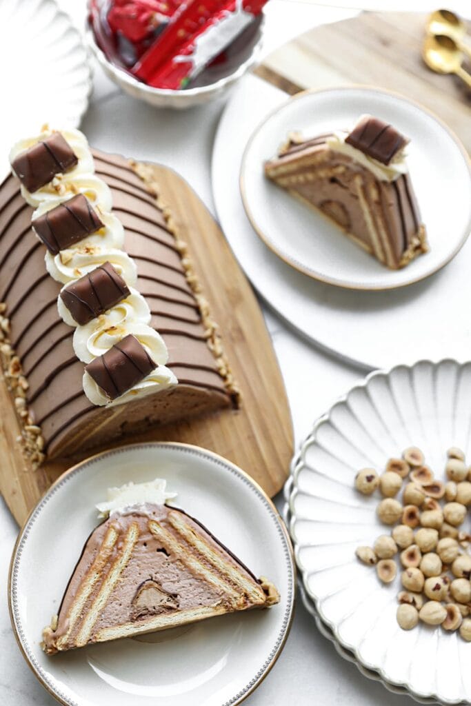 Hazelnoot Dessert (No Bake) eindresultaat van Kookmutsjes