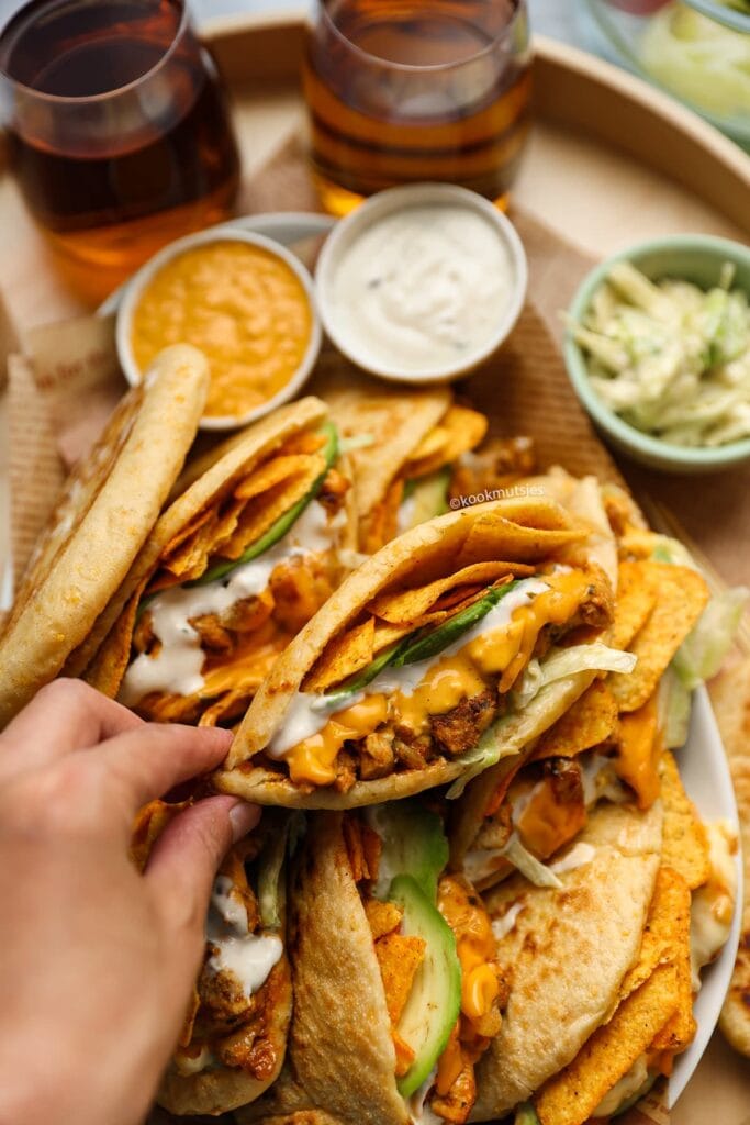 Nacho Kipbroodjes eindresultaat Kookmutsjes