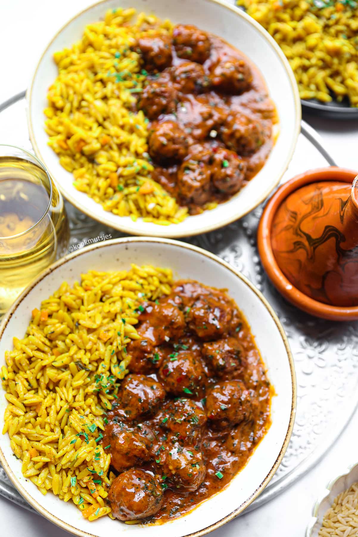 Pittige Gehaktballen in Kokosmelk eindresultaat Kookmutsjes