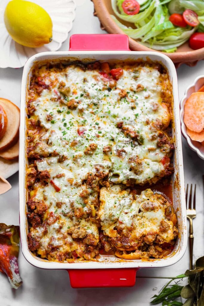 Zoete Aardappelschotel met Gehakt eindresultaat Kookmutsjes