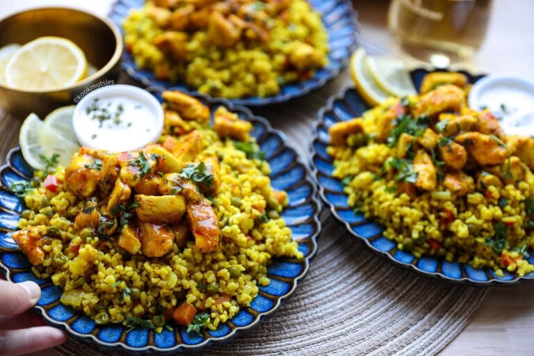 Bulgur With Chicken Thighs And Veggies