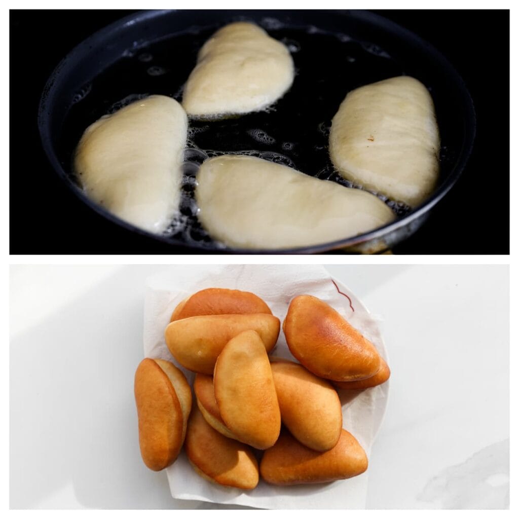 Verhit een laagje zonnebloemolie in een koekenpan op middelhoog vuur (175 ℃). Bak de deegbollen aan beide kanten goudbruin.