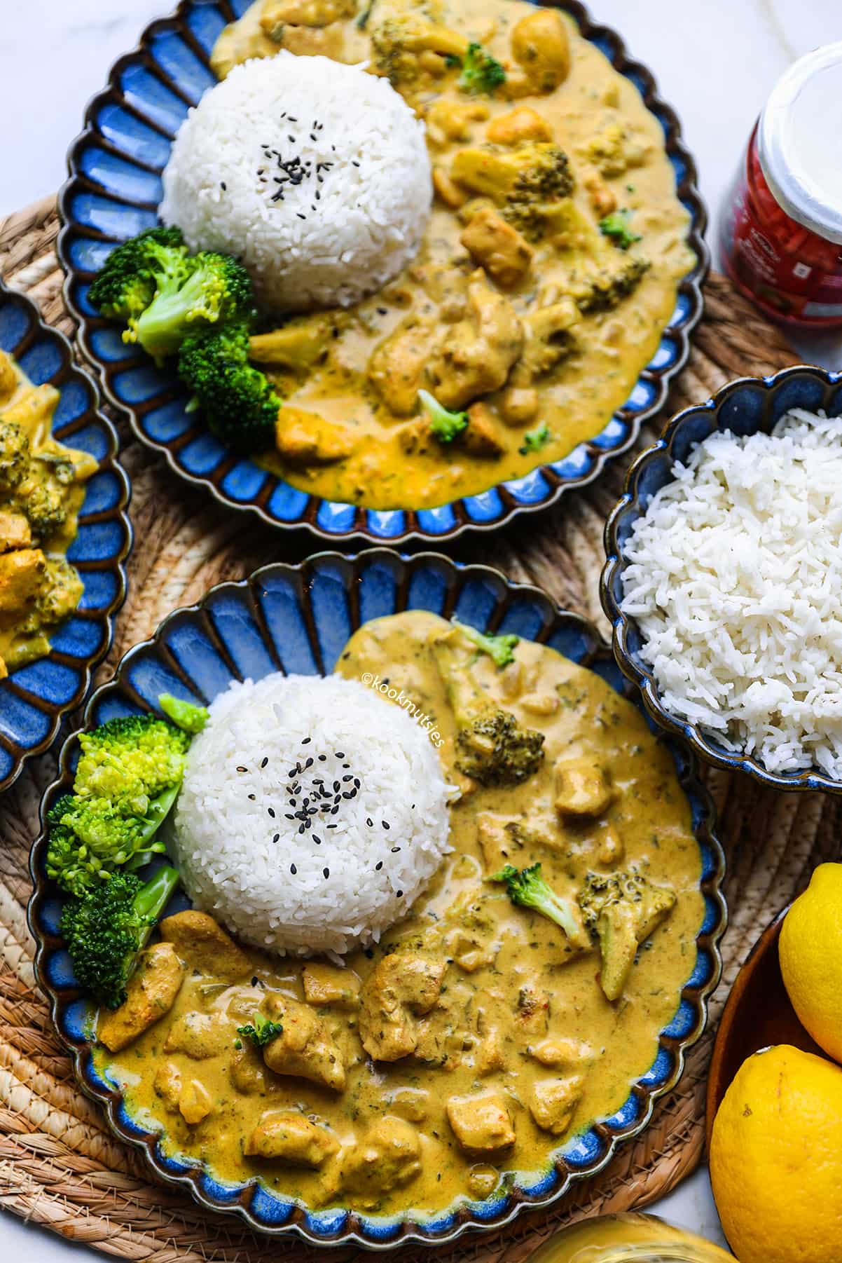Kip in Romige Kokosmelk met Broccoli eindresultaat Kookmutsjes