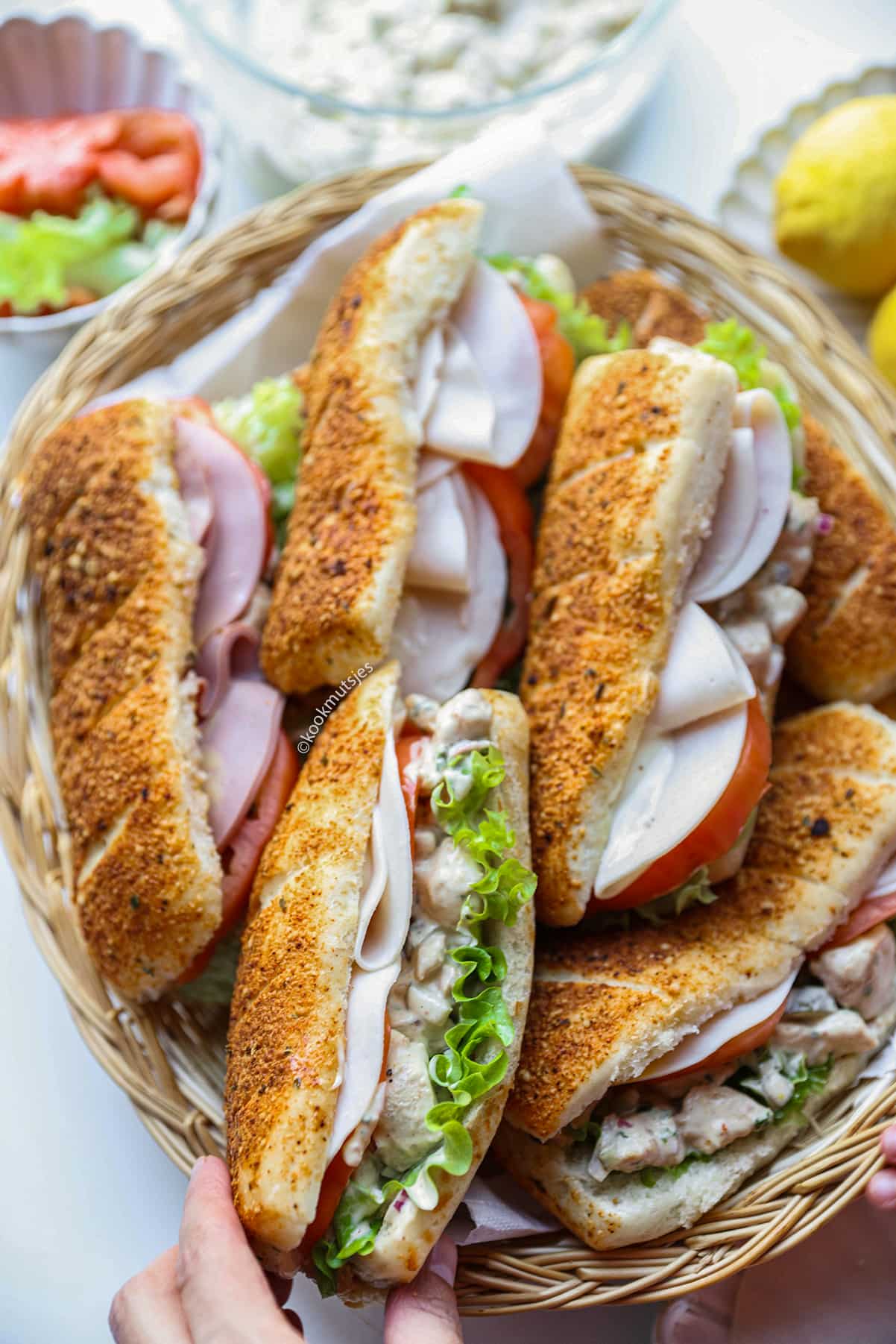 Parmezaanse Broodjes met Kip Eindresultaat Kookmutsjes