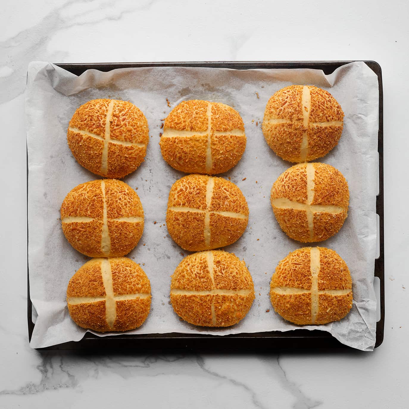 Broodjes bakken in de oven