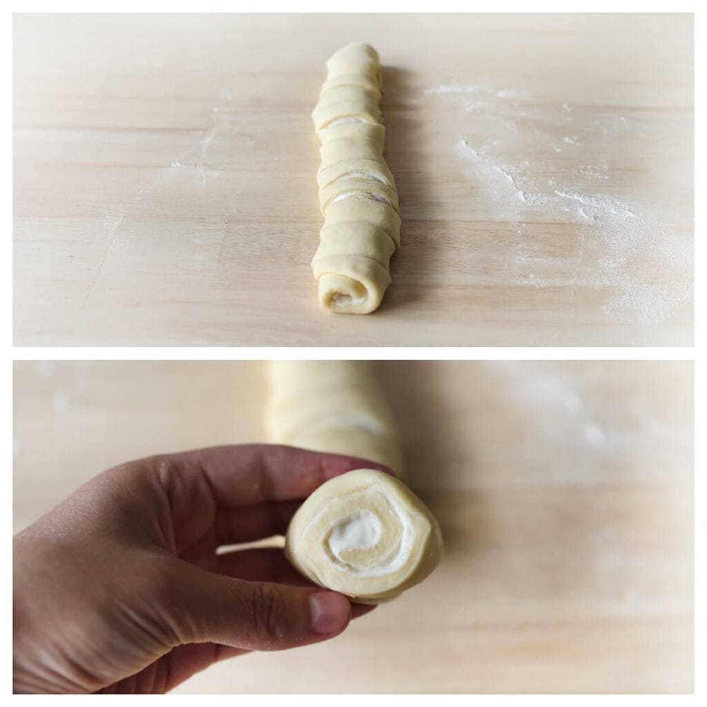 Snijd in stukken van gelijke grootte.