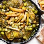 Marokkaanse Kippendijen in Saus met Olijven Kookmutsjes