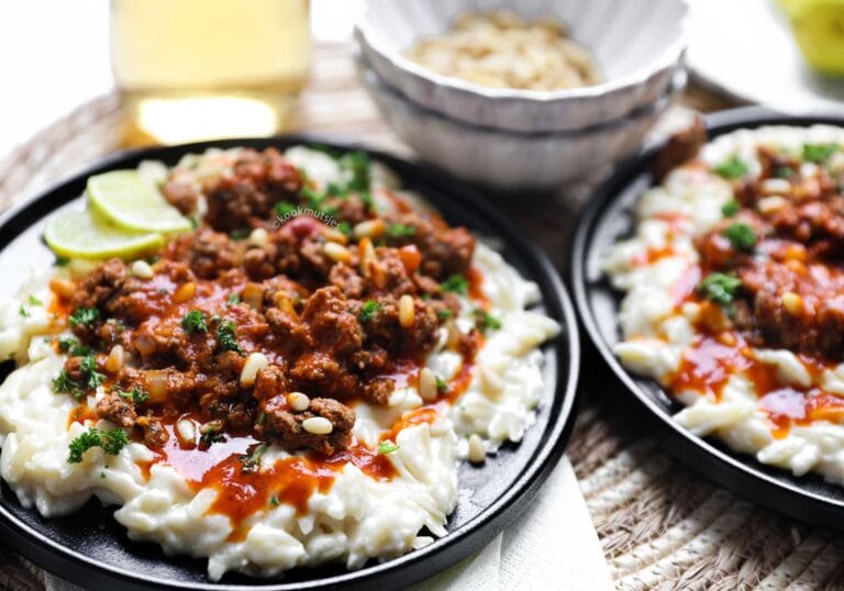 Romige Orzo met Gehakt