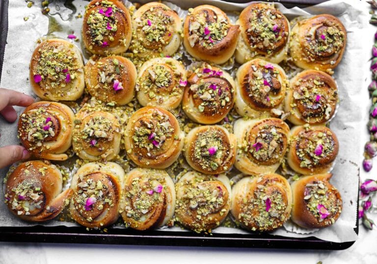 Honing Smeerkaas Swirls met Pistachenoten