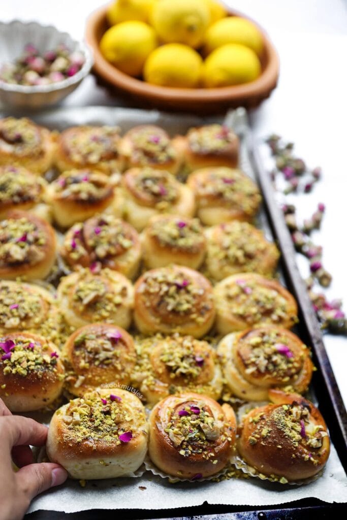 Smeerkaas Swirls met Honing en Pistachenoten eindresultaat Kookmutsjes